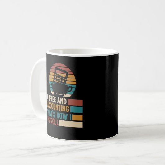 Mug Vérification de la comptabilité et du café (Devant gauche)