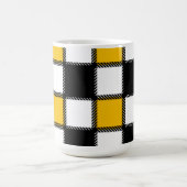Mug Vérification de la couche noire et jaune (Centre)