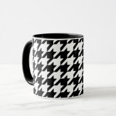 Mug Vérification de la position de base en noir et bla (Devant gauche)