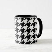 Mug Vérification de la position de base en noir et bla (Devant droit)