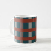 Mug Vérifications carreaux colorés  (Devant gauche)