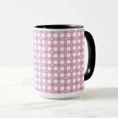 Mug Vérifications Magenta (Devant droit)