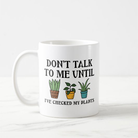 Mug Vérifié mes Plantes (Gauche)