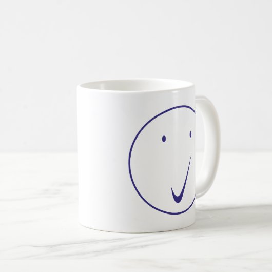 Mug Vérifier la face - Tick, Transp/Blue. (Devant droit)