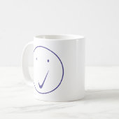 Mug Vérifier la face - Tick, Transp/Blue. (Devant gauche)