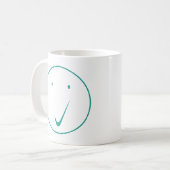 Mug Vérifier la face - Tick, Transp/Green. (Devant gauche)