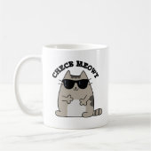 Mug Vérifier Meowt Funny Cool chat Pun (Gauche)