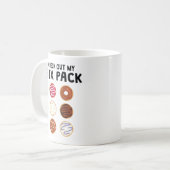 Mug Vérifiez ma forme physique drôle de beignet de (Devant gauche)