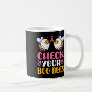 Mug Vérifiez votre Boo Bees Respiration du cancer du s