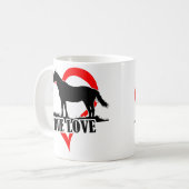 Mug Véritable Amour (Cheval) (Devant gauche)