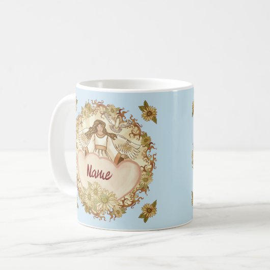 Mug Véritable ange d'amour (Devant gauche)
