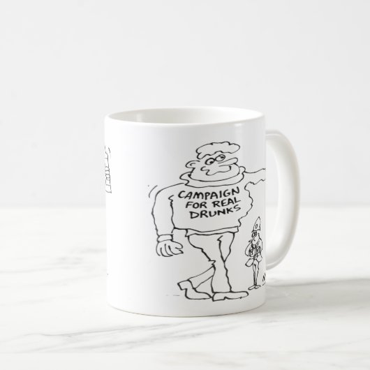 Mug Véritable bière Ale ou Micro Pub Boisson (Devant droit)