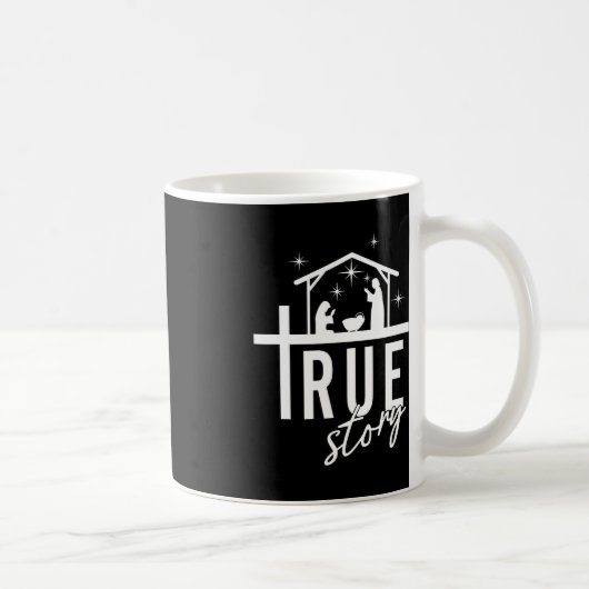 Mug Véritable Histoire De Jésus Naissance Noël Scène D (Droite)