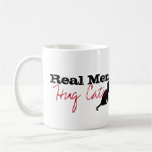 Mug Véritable Homme Gros Chats Kitty Love Drôle (Gauche)