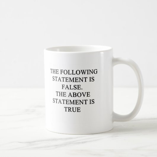 Mug véritable proverbe faux de logique (Droite)