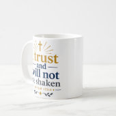 Mug Vérité Scripturaire : Je Fais Confiance Et Ne Sera (Devant gauche)