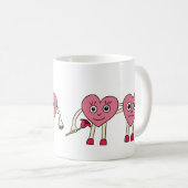 Mug Verliebte Herzen (Devant droit)