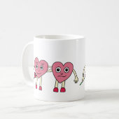 Mug Verliebte Herzen (Devant gauche)