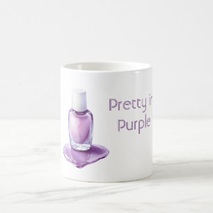 Mug Vernis à Ongles Joli en Violet