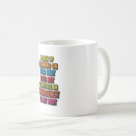 MUG VERNIS DE PLANNING (Devant droit)