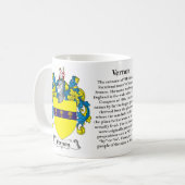 Mug Vernon, l'origine, la signification et la crête (Devant gauche)