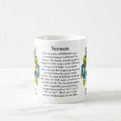 Mug Vernon, l'origine, la signification et la crête (Centre)