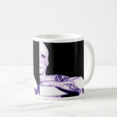 Mug verre à moitié vide, verre à moitié vide (Devant droit)
