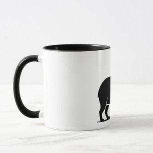 Mug Verre à vin capybara drôle minimaliste moderne