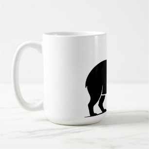 Mug Verre à vin capybara drôle minimaliste moderne