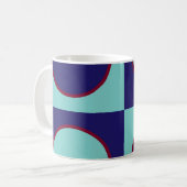 Mug Verre bleu clair et bleu sombre (8066) (Devant gauche)