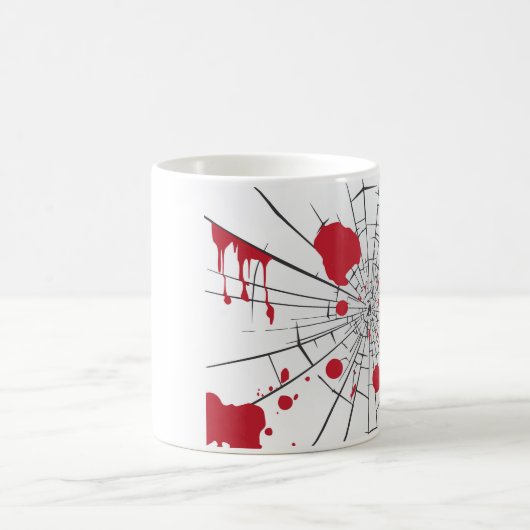 Mug verre brisé d'halloween (Centre)