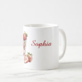 Mug Verre de fraises de fruits rouges (Devant droit)
