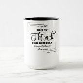 Mug Verre de latte littéraire (Centre)