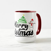 Mug verre de noël (Devant droit)