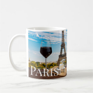 Mug Verre de vin au brie sur la tour Eiffel