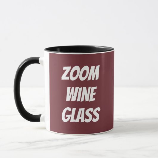 Mug Verre de vin Zoom (Gauche)