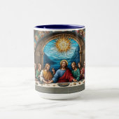 Mug Verre Dernier Jésus Souper chrétien catholique (Centre)