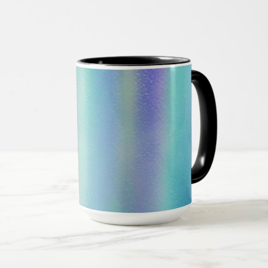 Mug Verre Dichroïque Rainbow Colours Art (Devant droit)