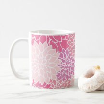 Verre Motif rose moderne Dahlia