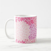 Mug Verre Motif rose moderne Dahlia (Gauche)