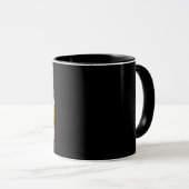 Mug Verre noir pour chat (Devant droit)
