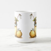 MUG VERRE PASTEL DE CITRONNÉE ET FLEURS (Centre)