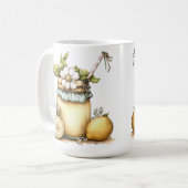MUG VERRE PASTEL DE CITRONNÉE ET FLEURS (Devant gauche)