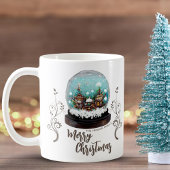 Mug Verre Snowball Village d'hiver Foliing Noël