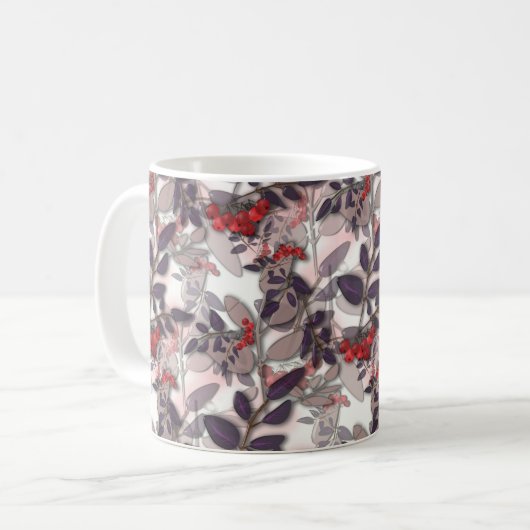 Mug Verre, Sorbier, bouquet de Sorbier (Devant gauche)