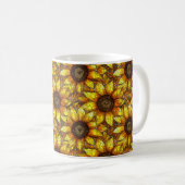 Mug Verre tendu de tournesol (Devant droit)