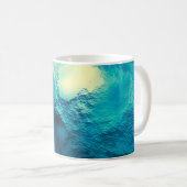 Mug Verre turquoise (Devant droit)