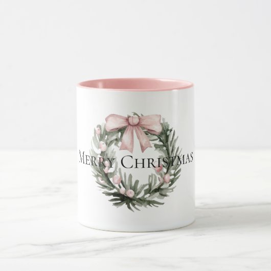 Mug Verre verte rose de Noël (Centre)