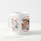 Mug Verrerie florale de Noël trois vacances photo (Devant gauche)