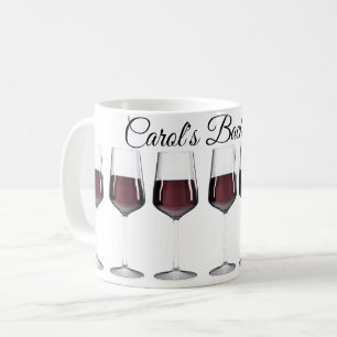 Mug Verres à vin rouge pour l'enterrement de vie de je